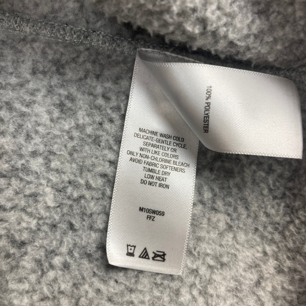 Cabelas Heathered Fleece Pullover Sweater Gray Zipper Pockets Men's XL - Picture 9 of 10